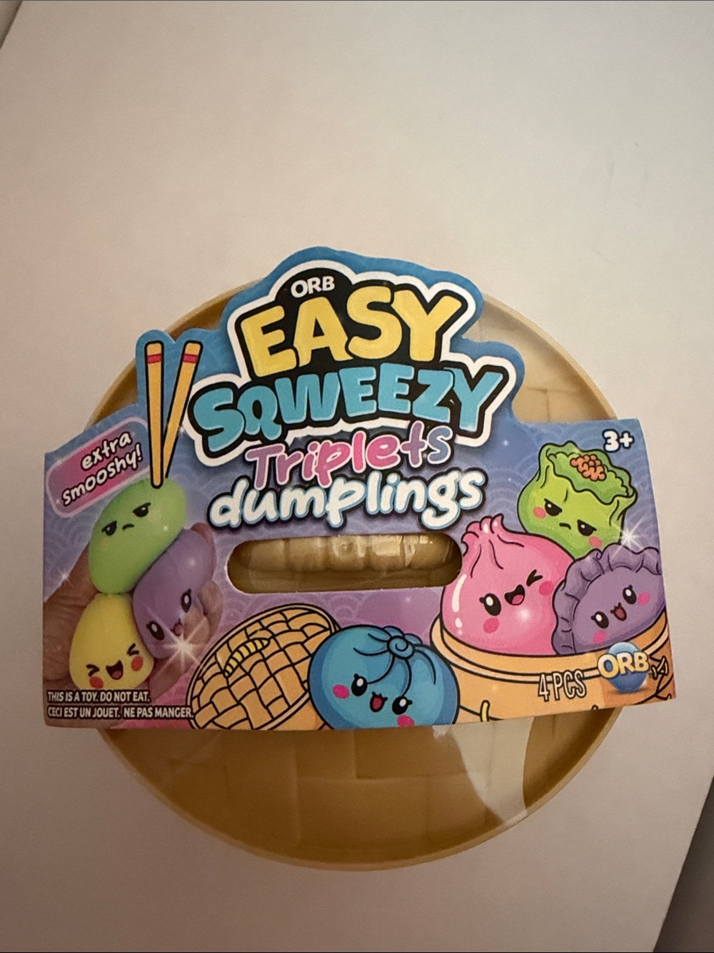 ORB Easy Squeezy Triplets Dumplings Squishy Toy - Multicolor